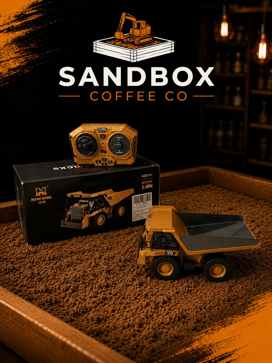 Sandbox dump truck toy